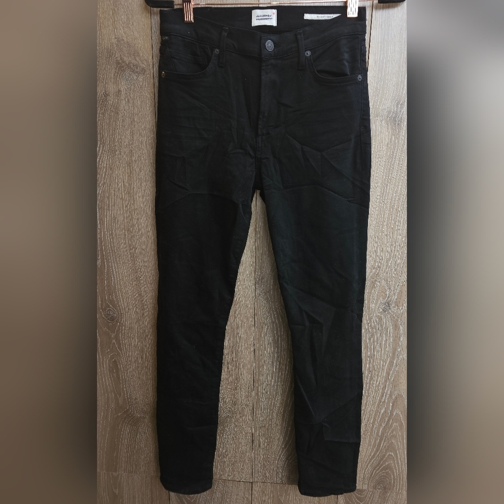Citizens Of Humanity Black Rocket Ankle Jeans Mid Rise Skinny Sculpt New Tag
